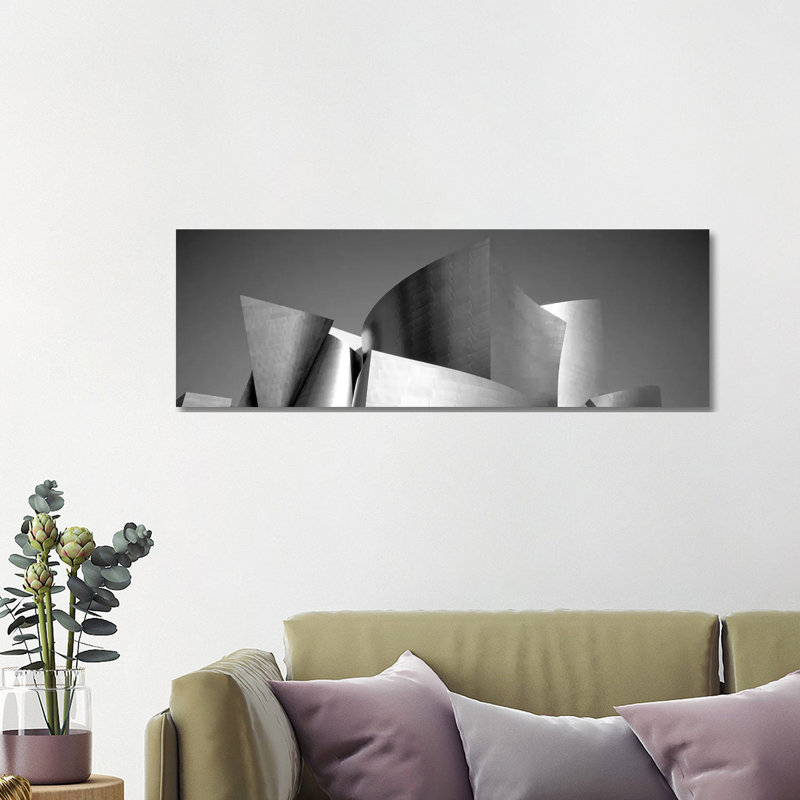 Low Angle View Of A Building, Walt Disney Concert Hall, City Of Los Angeles, California, USA - Wrapped Canvas Panoramic Print