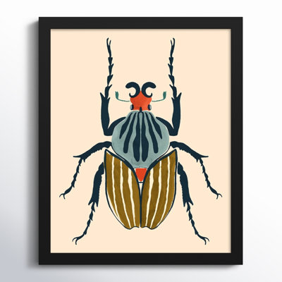 Farwell Beetle Bug I Framed On Paper by Farwell Print