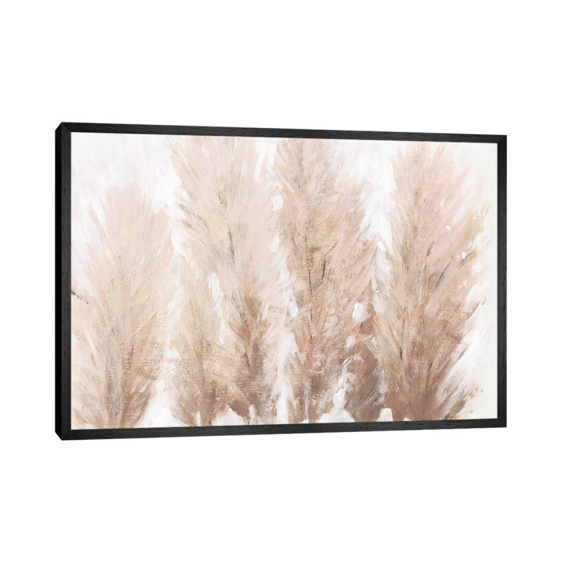 Pampas Grass II by Tim OToole - Floater Frame Gallery-Wrapped Canvas Giclée on Canvas, Black, 66.04 cm H x 45.72 cm W