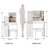 Compact And Stylish Bedside Cabinet Set With Extra Large Mirror And High Capacity Storage-913742248