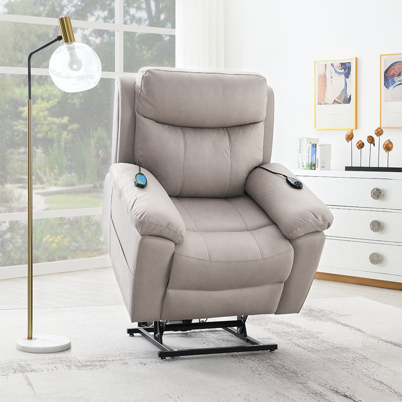 Fauteuil inclinable électrique Toby, Gris clair