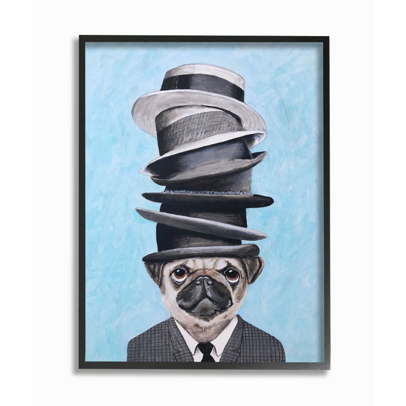 Art sur toile Sofiane, H 14 po x l 11 po x P 1,5 po, Giclée encadrée noir minuit
