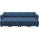 Devkran 116.6'' Large Modular Variable Sectional Upholstered Sleeper Couch Storage Sofa Bed-9 Piece