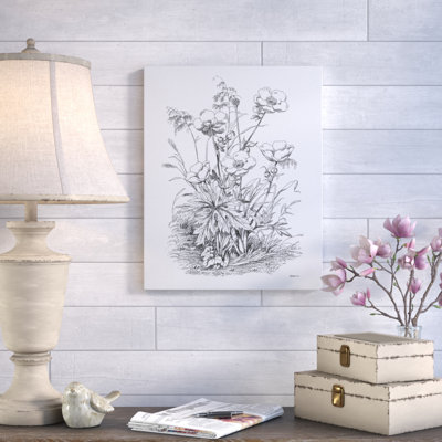 " Botanical Black And White IV "
