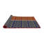 Tapis rouge/bleu/jaune tissé à la machine-1732631240