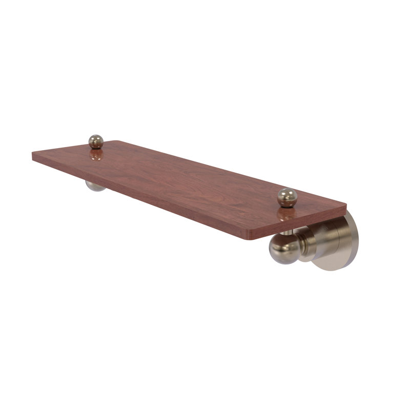 Tablette à support Lera, Étain antique, H 2,5 po x l 16 po x P 5 po