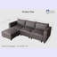 Canapé modulaire modulaire en L avec rangement-335324743