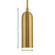Arla Single Light Metal Dimmable LED Pendant