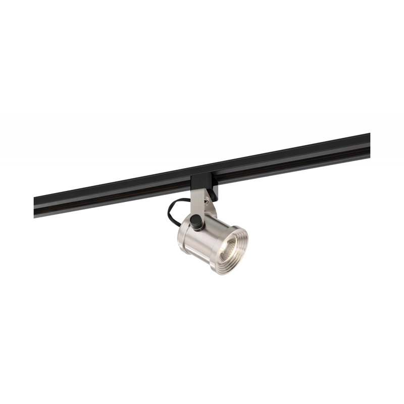 12 Watt LED 24 Degree Beam Angle Forged Track Head, Brushed Nickel