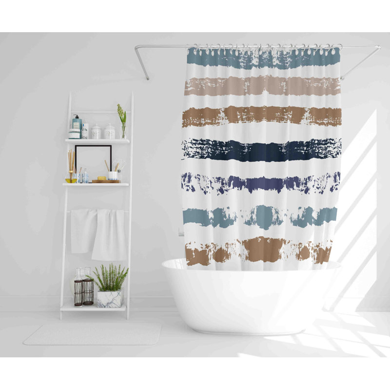 Carla Polyester Shower Curtain, 177cm H x 177cm W