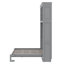 Grand lit escamotable avec tablettes supérieures et USB-107167751