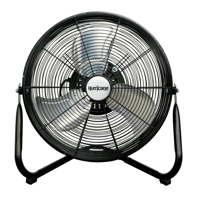 Ventilateur en métal Hurricane Pro, Noir, H 24,8 po x l 24,4 po x P 13,2 po