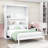 Murphy Bed Cabinet with Built-In Shelves & Hydraulic Lift-106950509-106950510