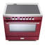 Cuisinière à induction Verona Ultima Series 36 pouces avec 5 éléments à induction (bourgogne)-843976574