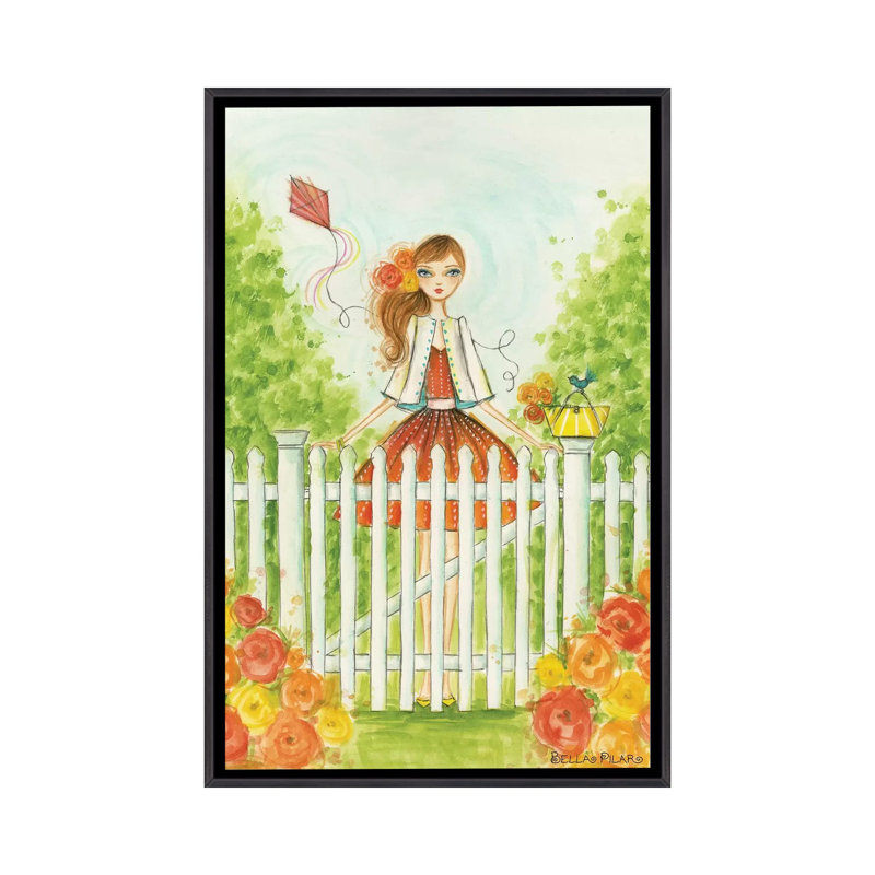 Printemps à Summerside, art, Toile avec cadre noir patiné, H 48 po x l 32 po x P 1,5 po