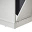 WF003- TC2-7034K Poubelle de cuisine à double porte et inclinable - Blanc