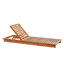 Almasi 190 cm Long Acacia Single Chaise with Cushions