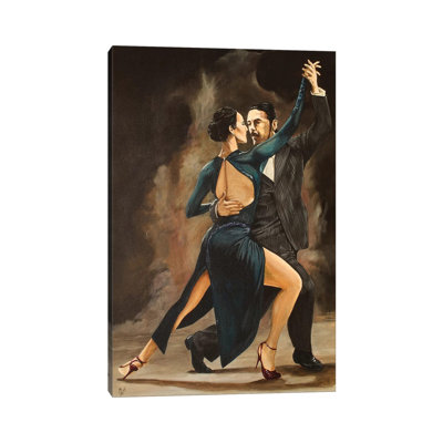 «Tango in Red Shoes» par Mark Fox, reproduction d'art sur toile tendue