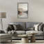 Cadre flottant Mute Lake Neutral Landscape, design par Petal Prints Design-392285551-392285547