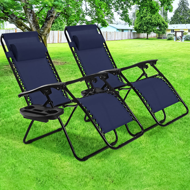 Folding Zero Gravity Chair, Blue