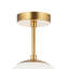Bruning Traditional Glass Globe IP44 Bathroom Ceiling Light Fixture-1261725912