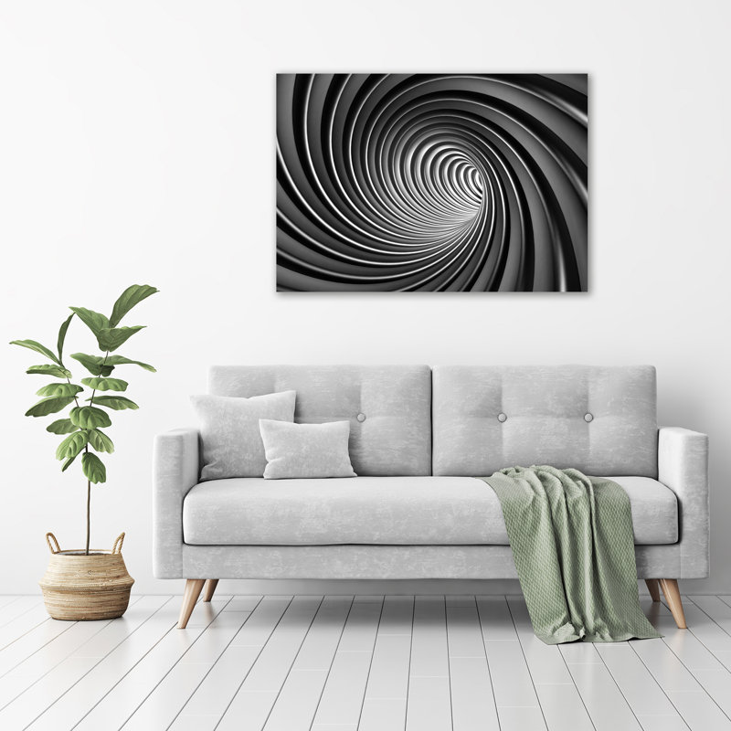 Swirl Abstraction - Wrapped Canvas Print
