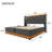 Twin size Upholstered bed, 360 surround LED function, Buttons/Apps/Remote Control, hydraulic storage bed with USB Type-C charging, Gray,Linen (Without mattress)-106569093-106569098
