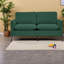 Causeuse confortable en cuir 55,91 pouces