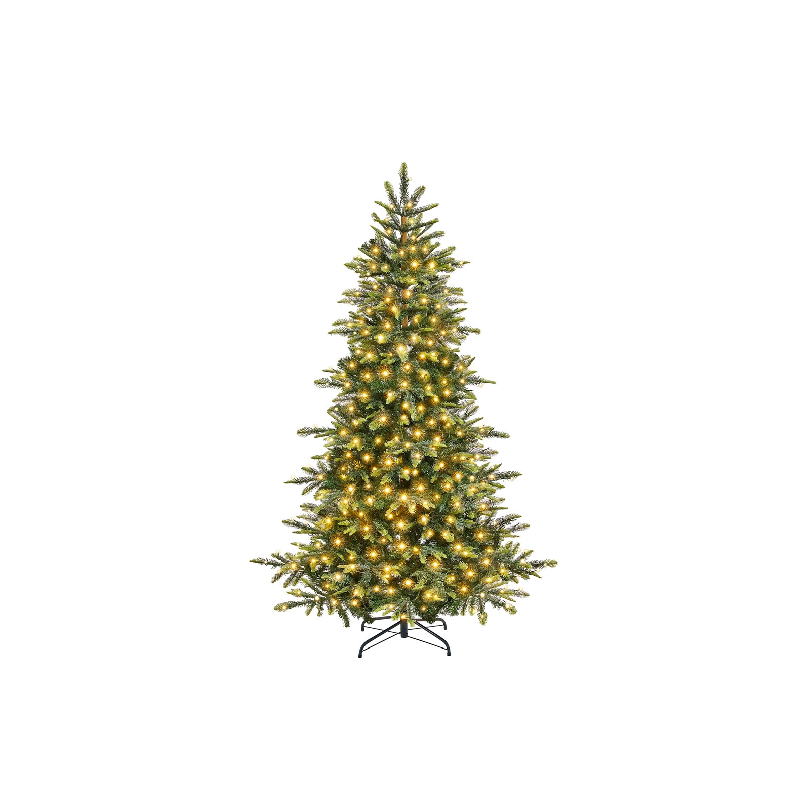Jahwan Lighted Artificial Fir Christmas Tree, 6'