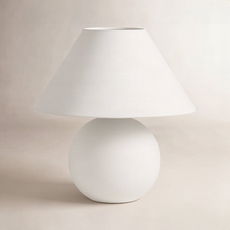 Lampe de table Gutzman, Blanc, Classic Empire