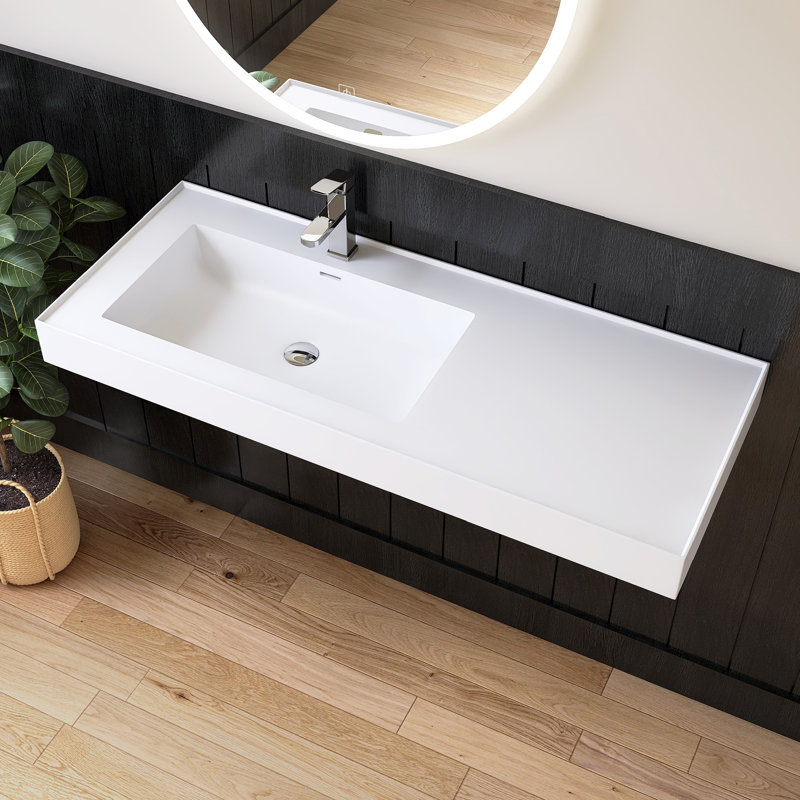 Lavabo vasque de salle de bain mural Medunjess