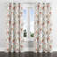 Rideaux à motif floral - 1 panneau de rideaux bohème rose et vert Boho-1838710629-1838710625