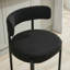 Tabouret de bar rembourré 30 po à dossier bas incurvé et structure en métal-655875538-655875539
