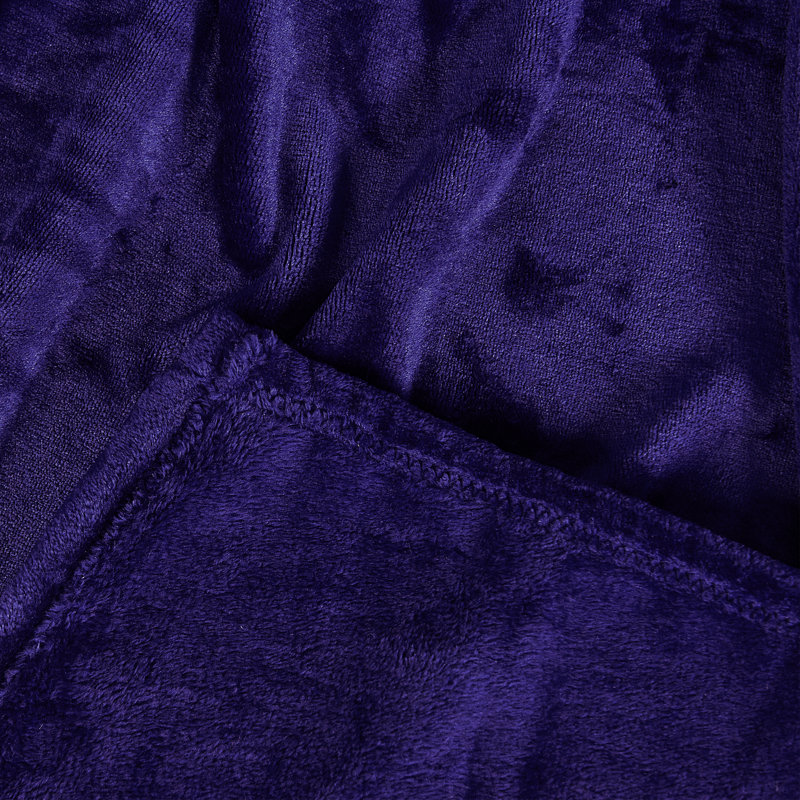  Christmas Solid Flannel Fleece Blanket, Twin, Blue
