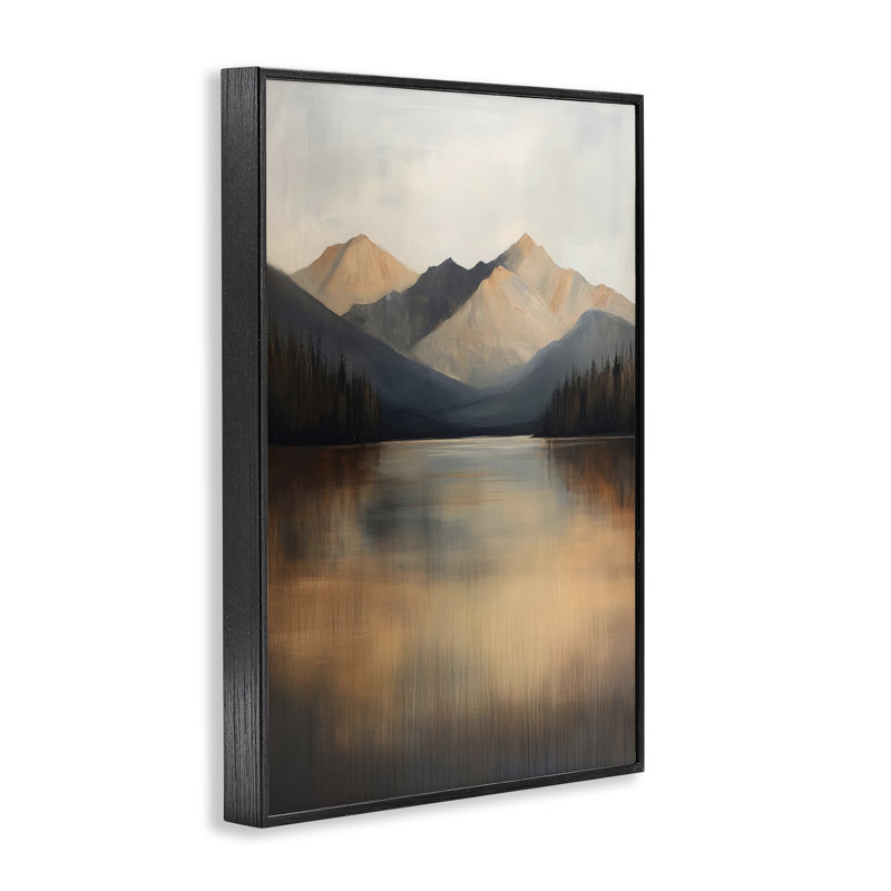 «Terracotta Reflection Moody Landscape», estampe numérique, conception de Petal Prints Design, H 30 po x l 20 po