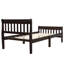 Lit plateforme simple en bois avec tête et pied de lit-1325124576