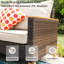 Chaise de patio avec coussins Ethin