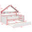 Lit de jour avec tablettes et lit gigogne en forme de maison-570313055-570176772