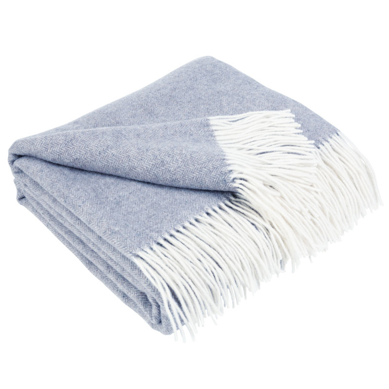 Gurdev Blanket, White/Blue