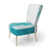 Turquoise/White selected