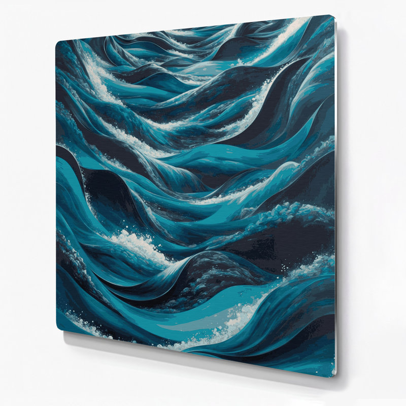 Abstrait paysage 35, art mural gris en métal