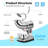 VIVOHOME Countertop Snow Cone Maker