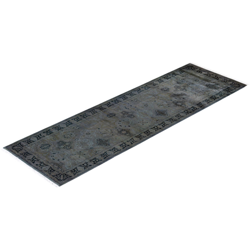 Fine Vibrance One-of-a-Kind 3' 0" X 10' 2" Hand Knotted Area Rug