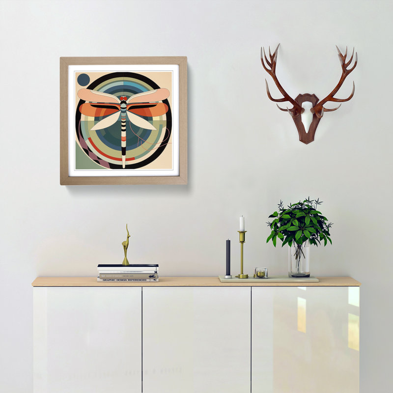 Single Picture Frame Print on Wood, Oak