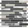 Urban Loft 12" x 12" Interlocking Pattern Glass/Stone/Metal Mosaic Tile