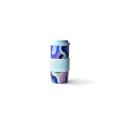 Happy Everything! By Laura Johnson 16oz. Double Wall Insulated Stoneware Travel Mug