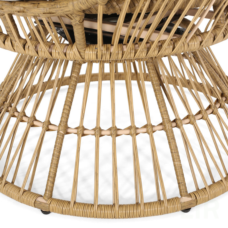 CHAISE DE PATIO PIVOTANTE RESEDA, Naturel