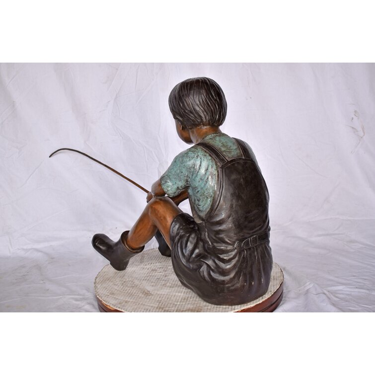 Wildon Home® Laraoun People Copper Garden Statue