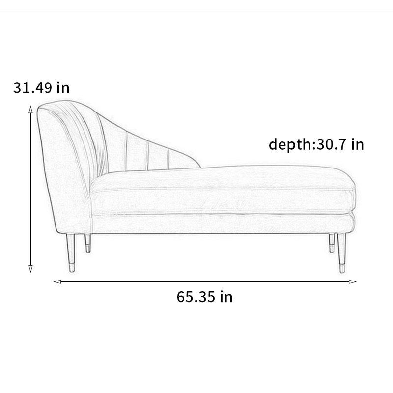 Chaise moderne et élégante, Orienté à gauche (vu de face), Orange