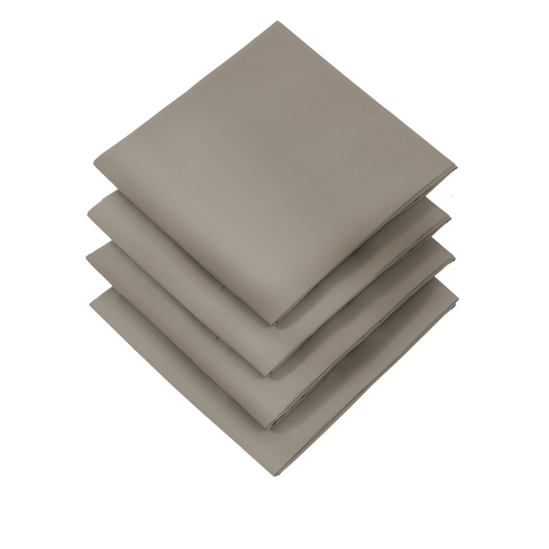 Quatre taies d'oreiller en microfibre Vilano Springs de Southshore Fine Linens, Grand, Taupe foncé